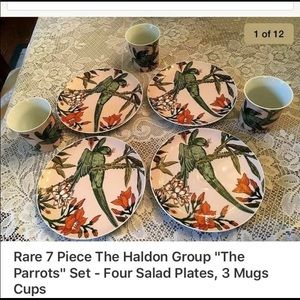 7 Piece The Haldon Group “The Parrots” Set